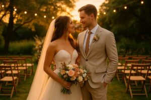Casamento no Jardim ao Entardecer