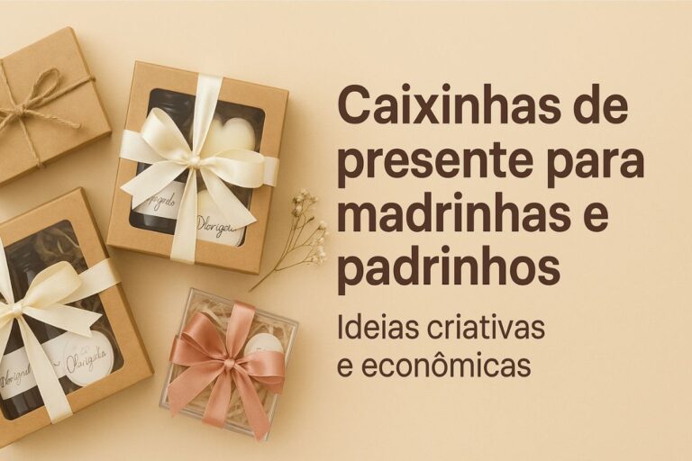 Caixinhas de Presente para Madrinhas e Padrinhos
