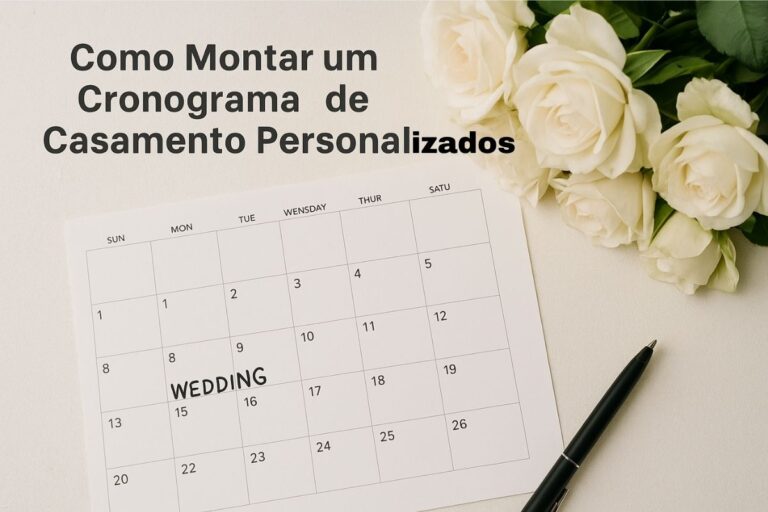 Como Montar um Cronograma de Casamento Personalizado.